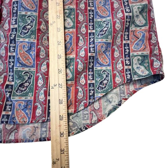 Dockers by Levi’s Paisley Print Shirt Size M Colorful Short Sleeve - Picture 8 of 8